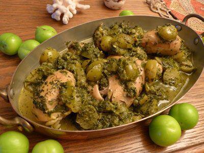 خورشت گوجه‌سبز كرمان