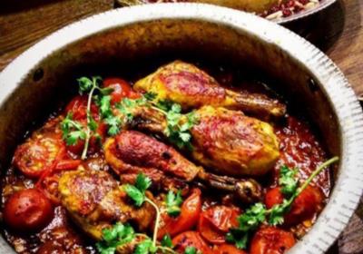 خورش مرغ آلو