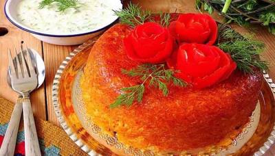 استانبولی پلو یا دمی گوجه