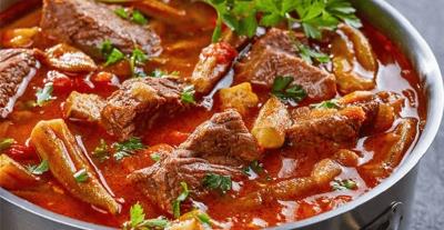 آبگوشت بامیه ، غذای خوشمزه ایلامی