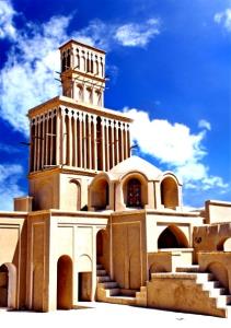 خانه آقازاده تنها خانه دنیا با بادگیر دوطبقه
