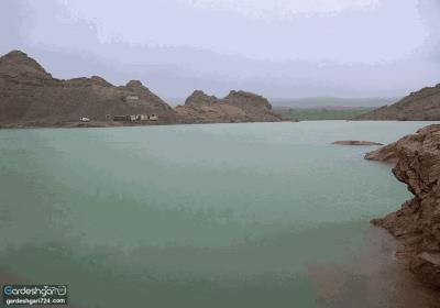 عكسی از قدیمی‌ترین سد قوسی جهان در قم