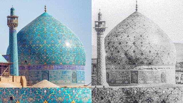 معمای كاشی های گنبد مسجد جامع عباسی-9EPFFH8QRF