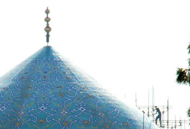 معمای كاشی های گنبد مسجد جامع عباسی-bJKdS7dh6D
