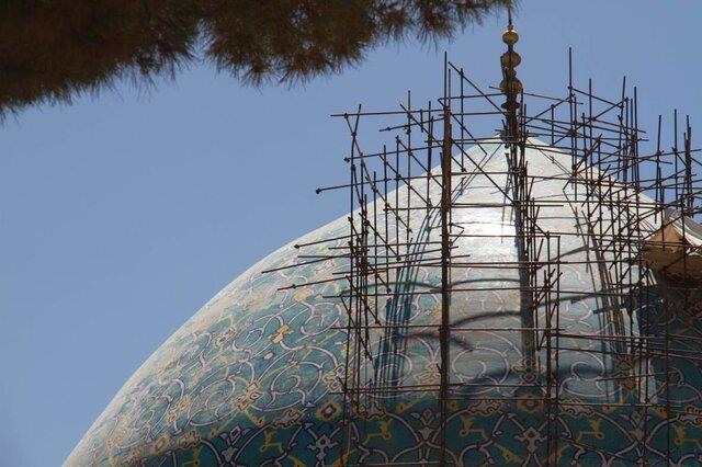 معمای كاشی های گنبد مسجد جامع عباسی-cGbn5yZFHj