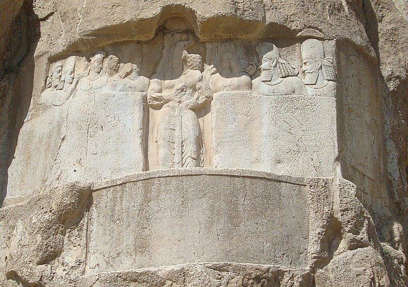 سنگ‌نگاره بهرام دوم و درباریان نقش رستم-f9jD4jF54U