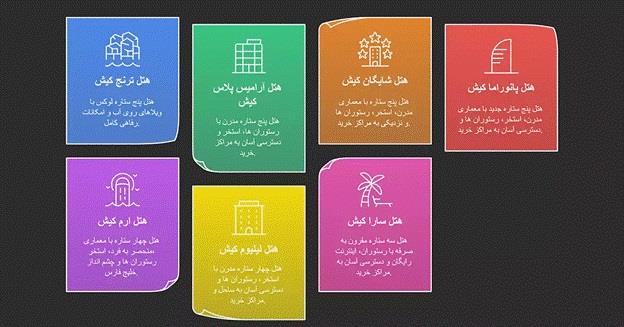 معرفی محبوب ترین هتل های كیش در سال ۱۴۰۴