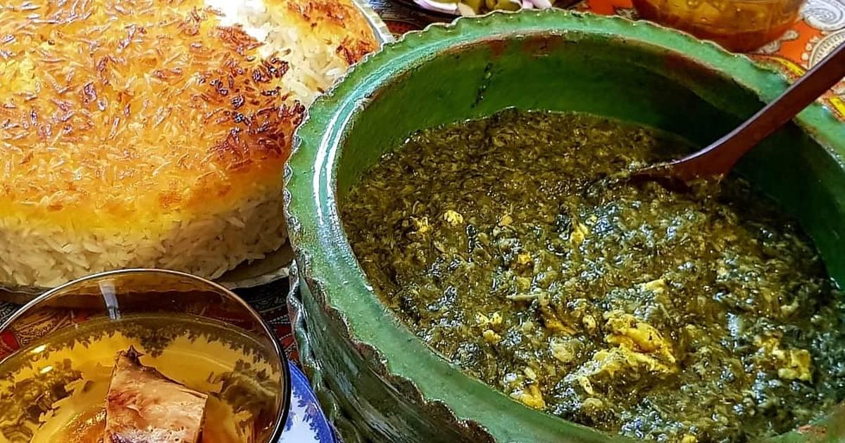 خورش ترش تره ، خورش خوشمزه گیلانی استان گیلان, رشت-w3k3I6A9C6